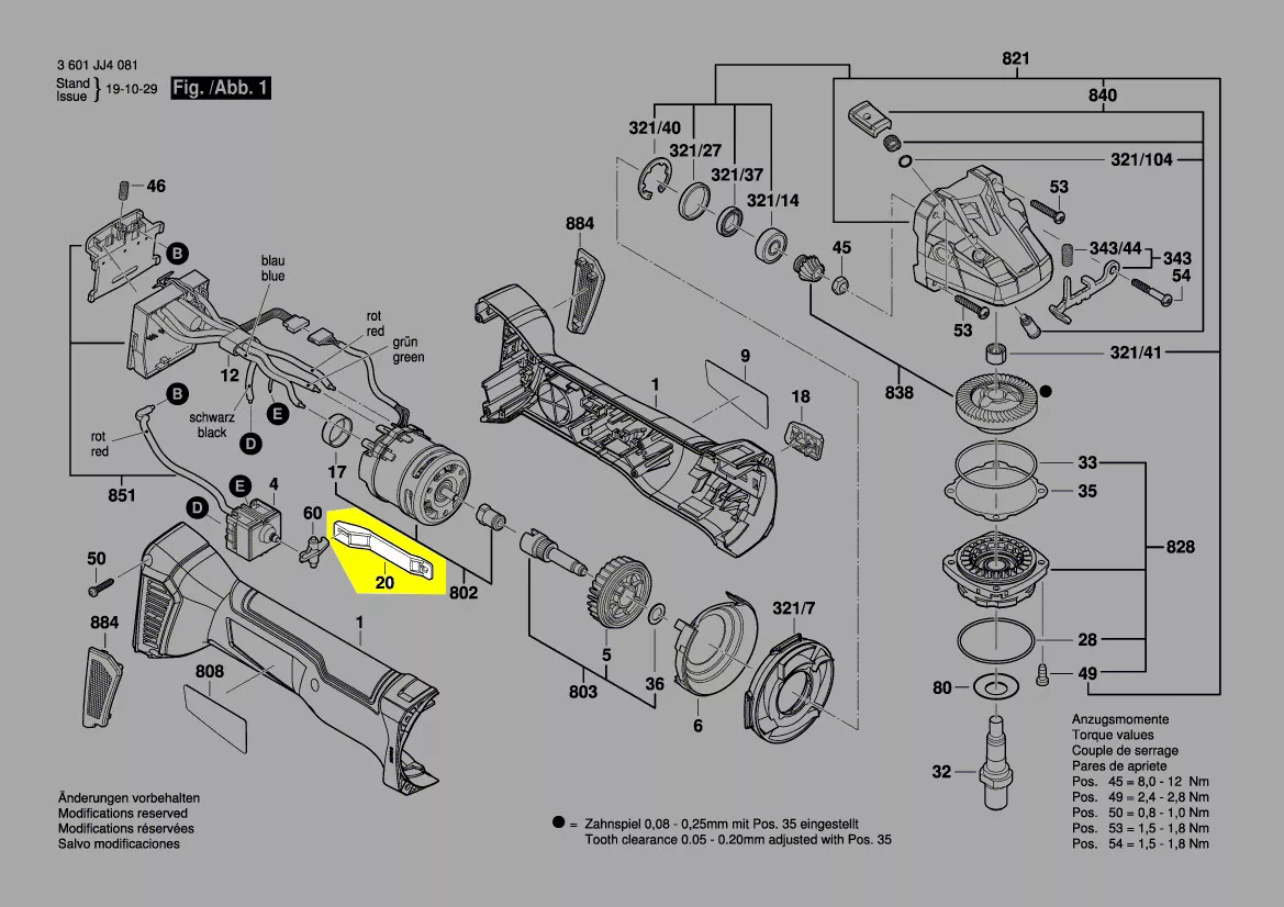 tringle de commande interrupteur réf. 1 619 P16 511 Bosch